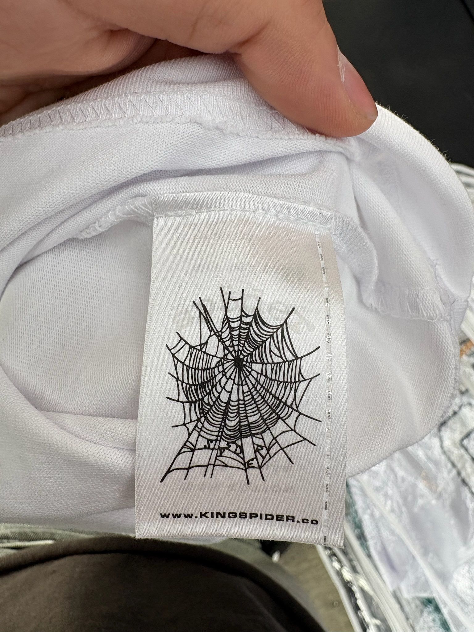 Sp5der Sp5der "Pyrex" Tee (White) Size US M / EU 48-50 / 2 - 4 Thumbnail