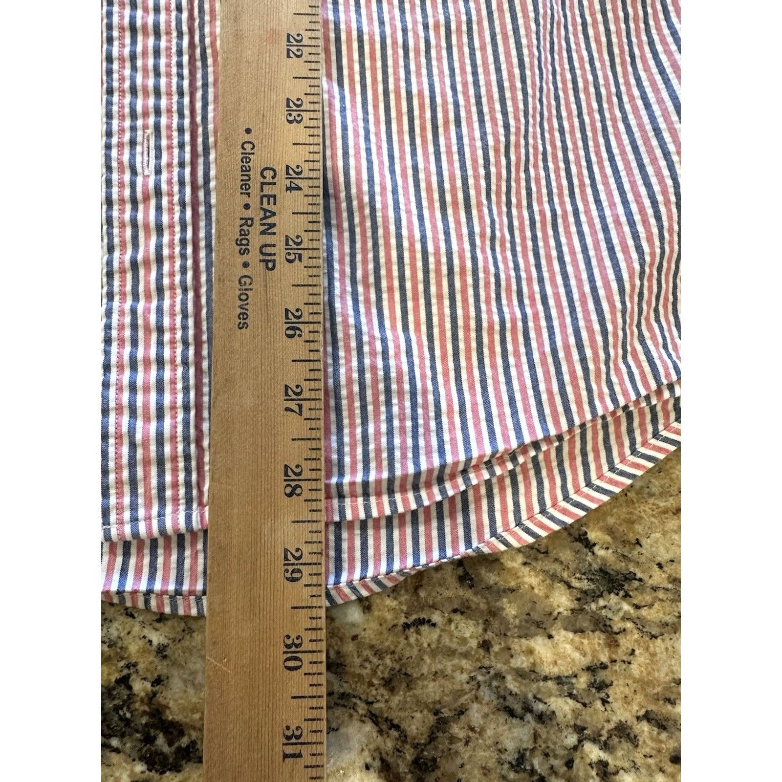 Michael Kors Michael Kors Button-Up Shirt Multicolor Seersucker Striped Short Sleeve M Regular Mens Medium Colors Size US M / EU 48-50 / 2 - 5 Thumbnail