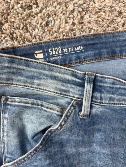 G-Star 5620 3D Zip Knee Skinny Jeans Size US 38 / EU 54 - 11 Thumbnail
