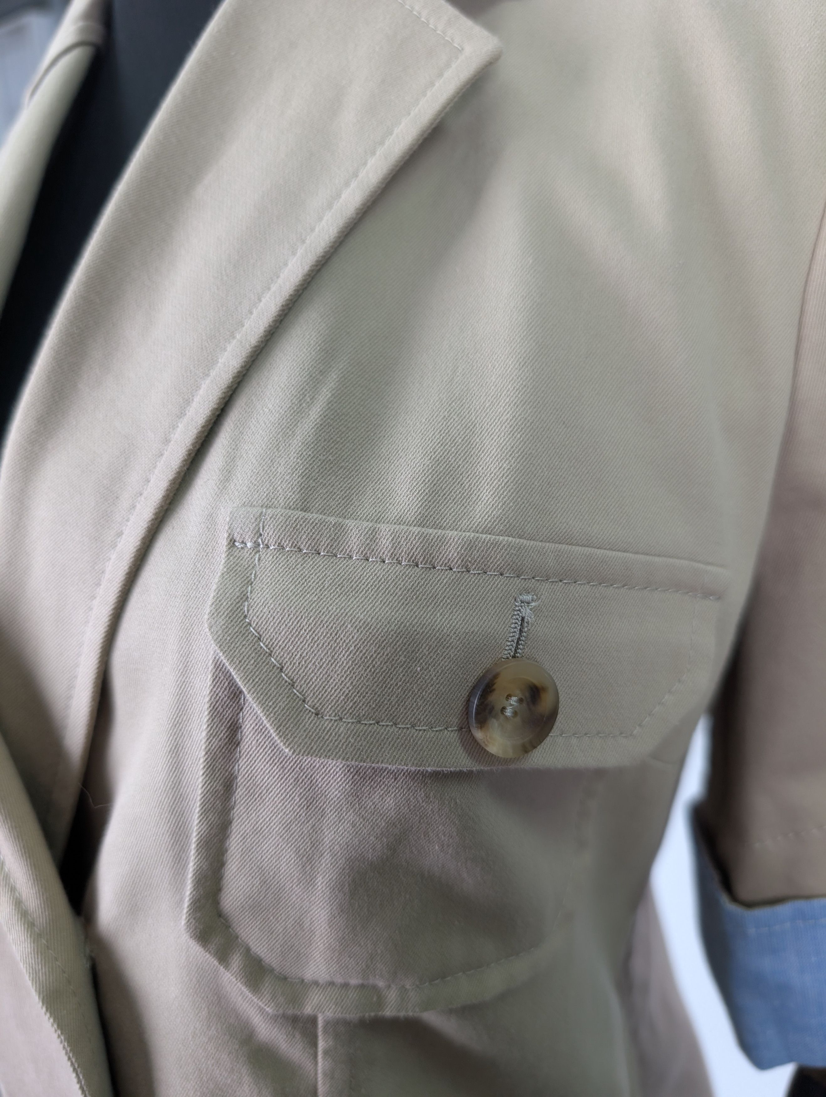 Dolce & Gabbana Beige Double Breasted Short Sleeve Shirt Jacket Size XS / US 0-2 / IT 36-38 - 7 Thumbnail