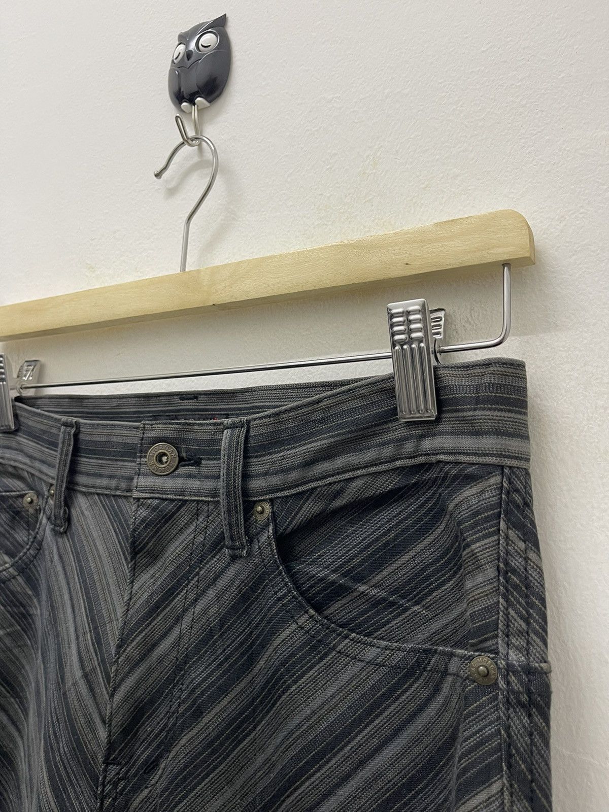 Morgan Homme Rare Vintage MORGAN HOMME Flare Striped Size US 28 / EU 44 - 5 Thumbnail