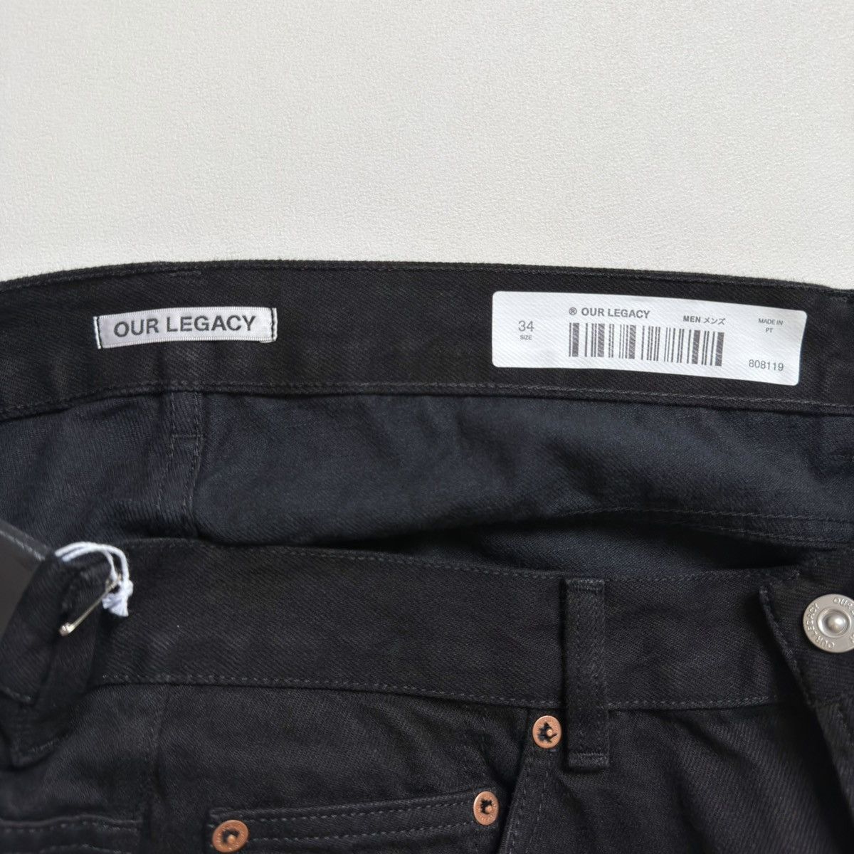 Our Legacy Washed Black Denim ‘Second Cut’ Jeans Size US 34 / EU 50 - 6 Thumbnail