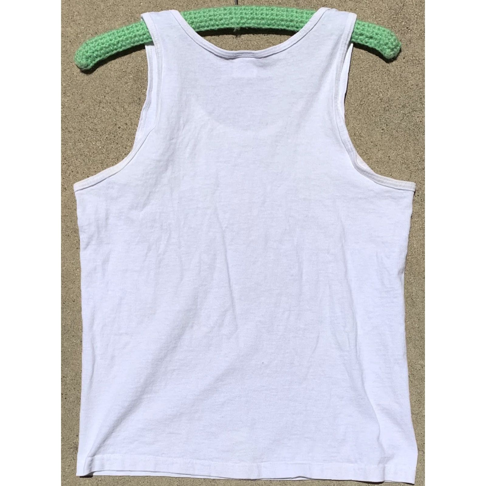 Fruit Of The Loom VINTAGE Fruit of the Loom T-Shirt Tank Top Mens S White Surf Beach Neon Graphics 90s Horse Surf Mexico Beach 80s 90s Size US S / EU 44-46 / 1 - 5 Thumbnail