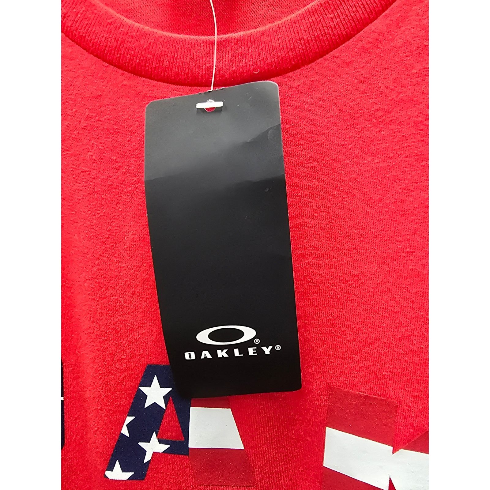 Oakley NWT, Oakley Red T-shirt with Flag Logo, Men's Small Size US S / EU 44-46 / 1 - 4 Thumbnail