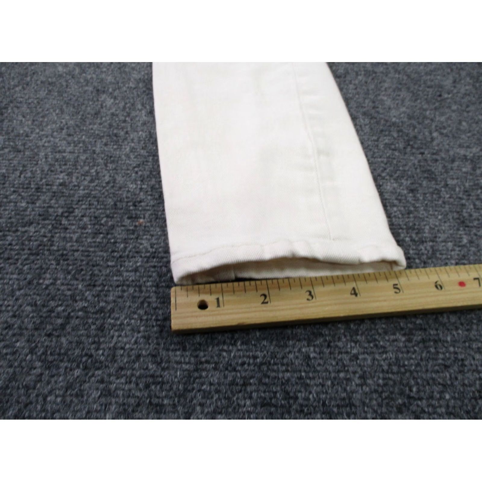 RE/DONE Re Done Pants Womens White Chino 90s High Rise Ankle Crop Straight Stretch 28 Size 28" / US 6 / IT 42 - 5 Thumbnail