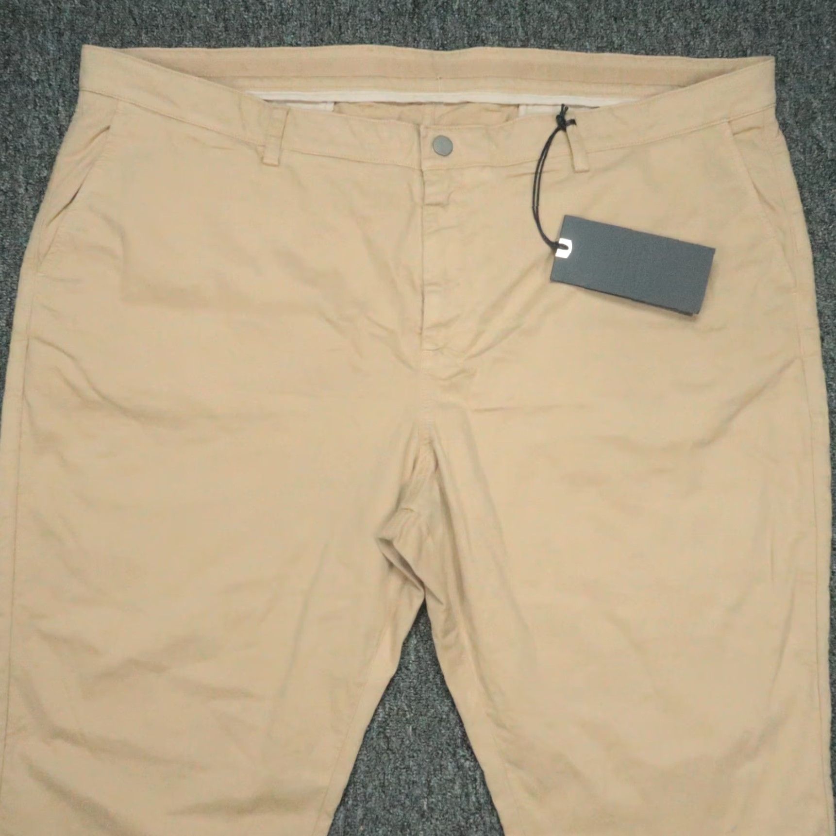 Vintage Spoke Pants Men 46x34 Khaki Tan Build B Chino Trousers Flat Front NWT Size US 30 / EU 46 - 2 Thumbnail