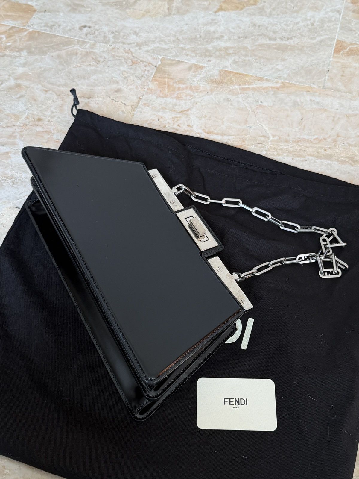 Fendi Peekaboo Cut leather handbag Size ONE SIZE - 14 Thumbnail
