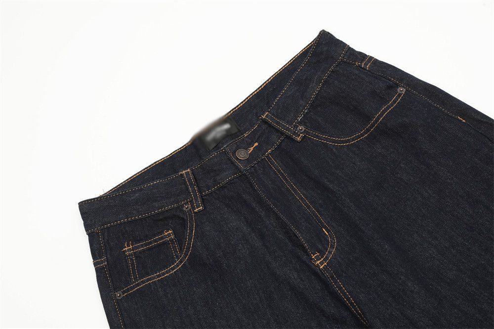 Jean High street men's cleanfit loose casual straight jeans Size US 34 / EU 50 - 3 Thumbnail
