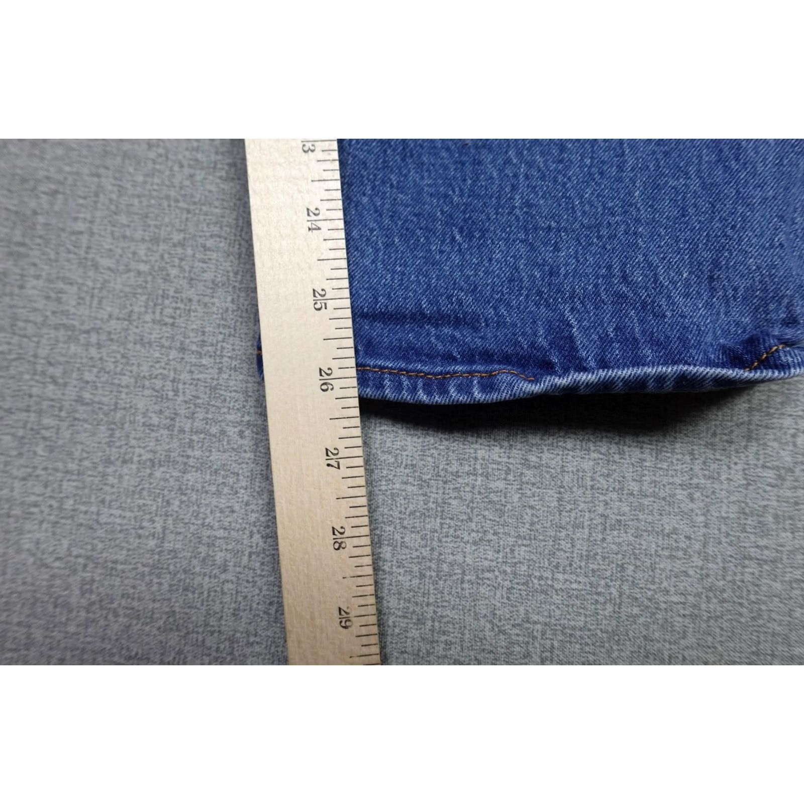 Levi's Levi's Wedgie Straight Jeans Womens 32x26 Blue High Rise Button Fly Denim Size 24" / US 00 / IT 34 - 5 Thumbnail