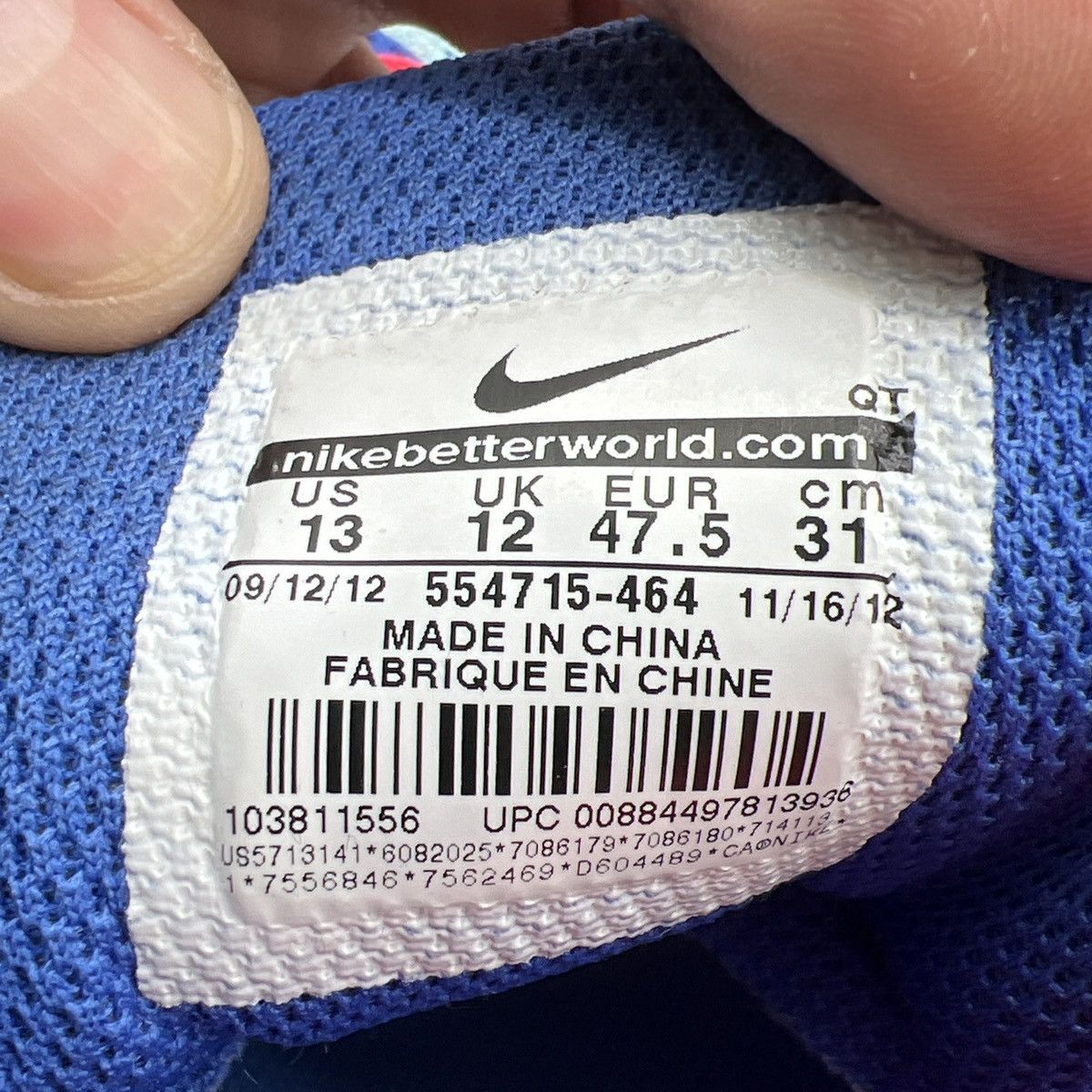 Nike Air max 95 dynamic flywire ultramarine royal Size US 13 / EU 46 - 8 Thumbnail