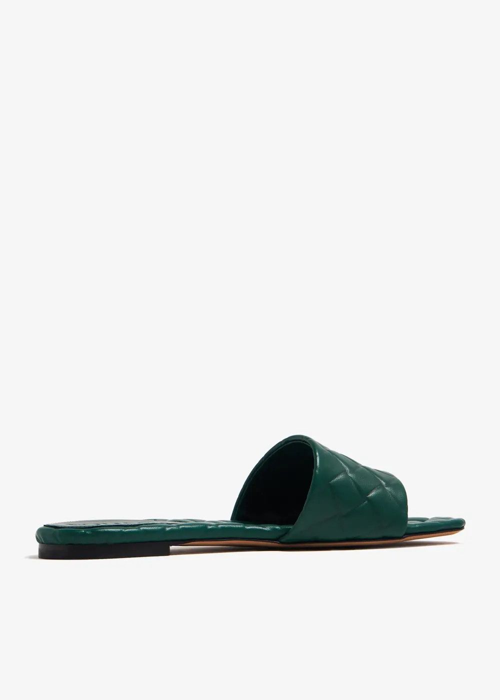 Bottega Veneta o1n1vont1225 Amy Flat Mules in Green Size US 12 / IT 42 - 3 Thumbnail