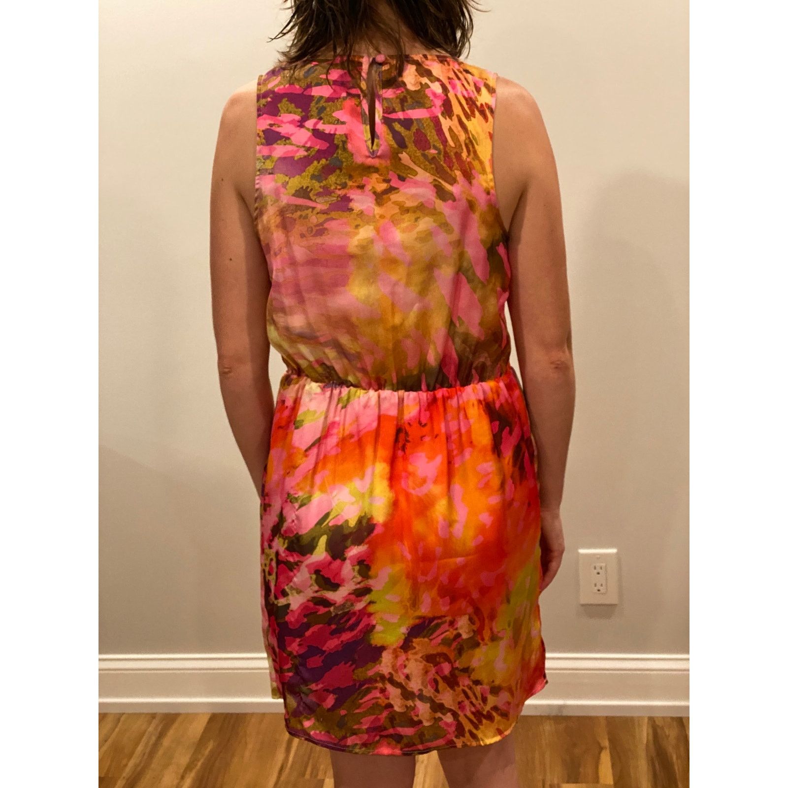 Jennifer Lopez Jennifer Lopez Bold Colorful Watercolor Dress size small Size S / US 4 / IT 40 - 3 Thumbnail