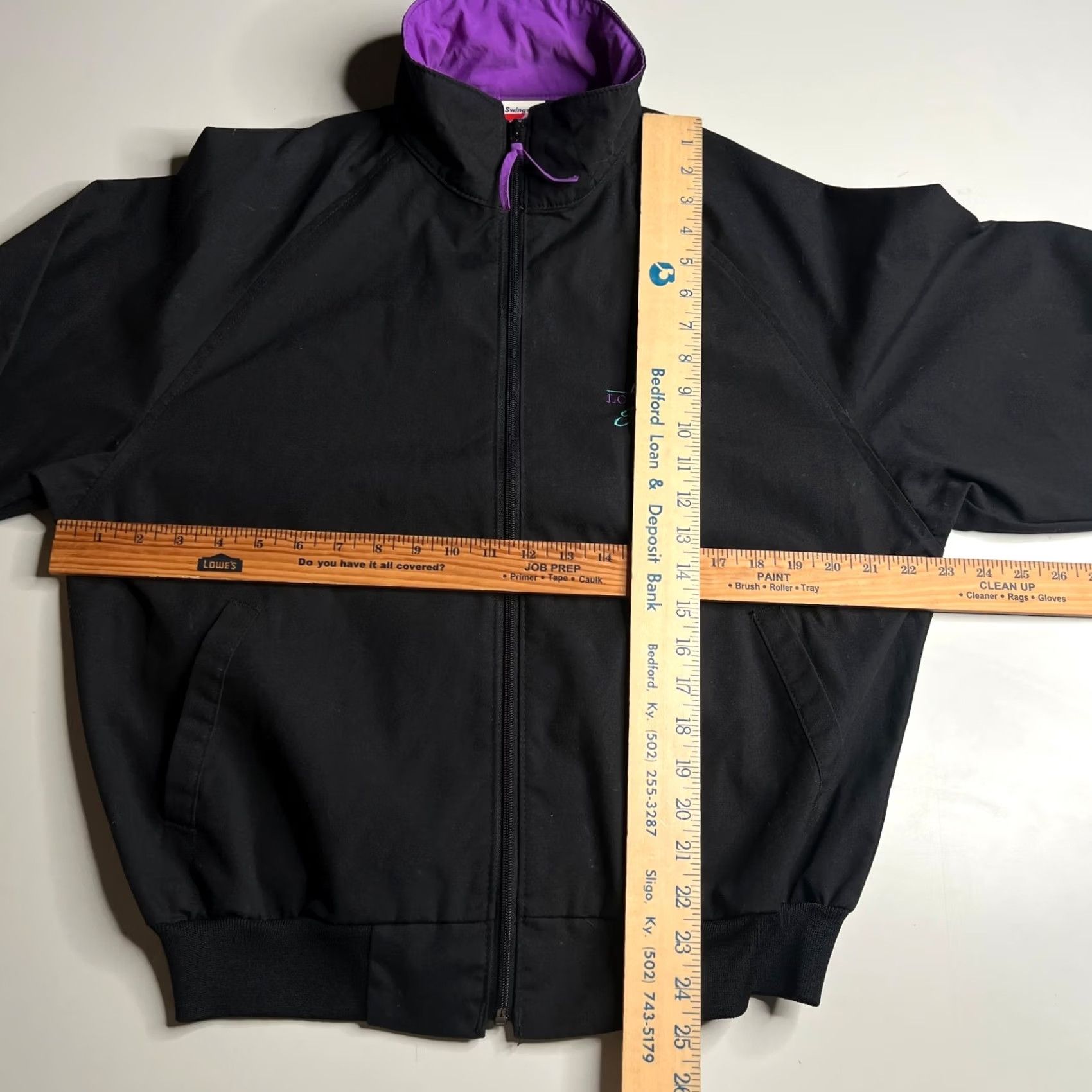 Vintage VINTAGE Swingster Louisville Speedway Jacket Mens M Black Purple Lined USA Made Size US M / EU 48-50 / 2 - 7 Thumbnail