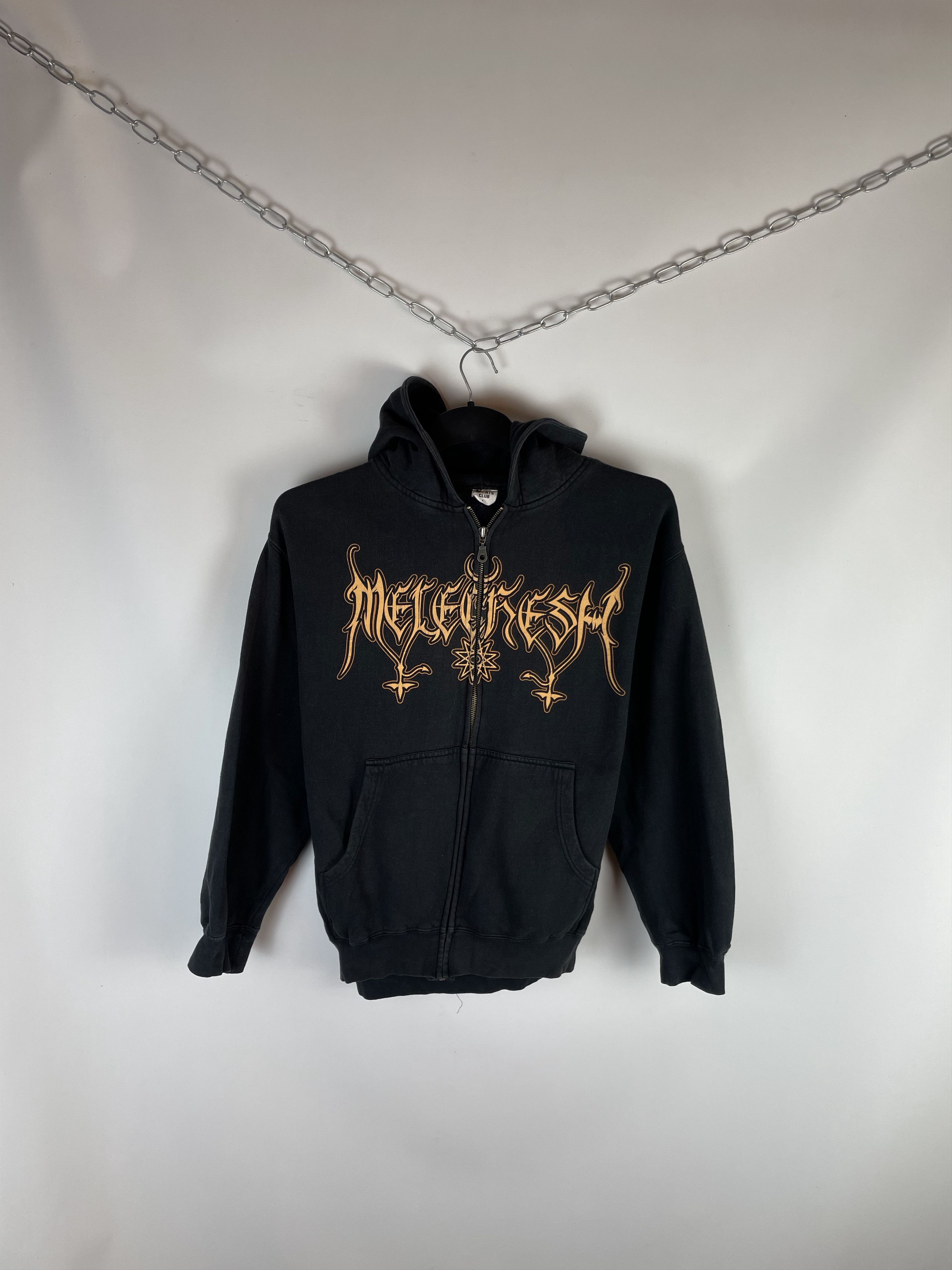 Band Tees Vintage 90s Blank Black Zip Hoodie Size US L / EU 52-54 / 3 - 1 Thumbnail