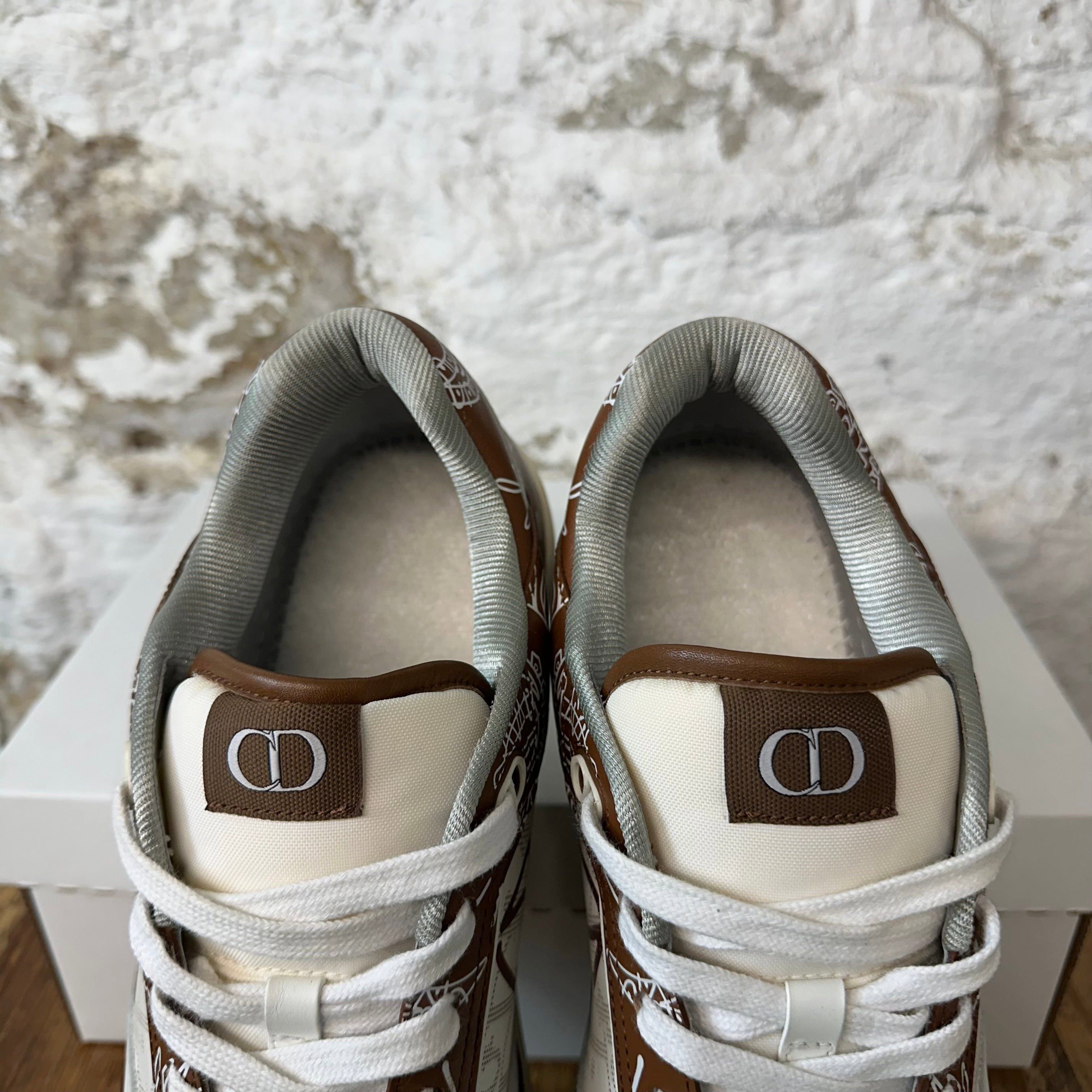 Dior Dior B27 Low Brown Paisley White Sneaker Sz 15 (48) Size US 15 / EU 48 - 4 Thumbnail