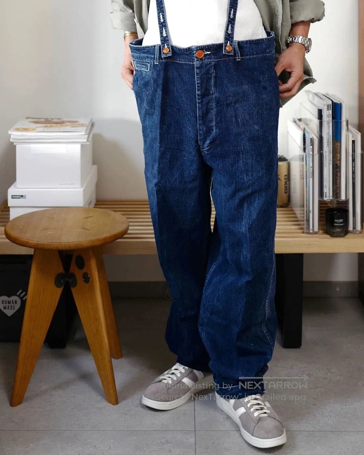 Visvim visvim camus braces dry denim pants. Size US 30 / EU 46 - 1 Thumbnail