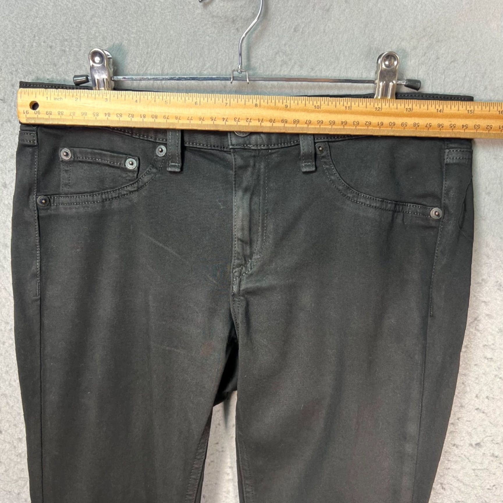Rag & Bone rag & bone Womens 29 Denim Jeans Black Mid-Rise Skinny Jeans Size 29" - 6 Thumbnail