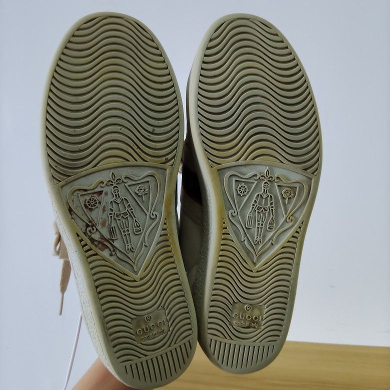 Gucci GUCCI Ace Embroidered Lace-Up Fashion Sneakers - Size US 6.5 / IT 36.5 - 4 Thumbnail
