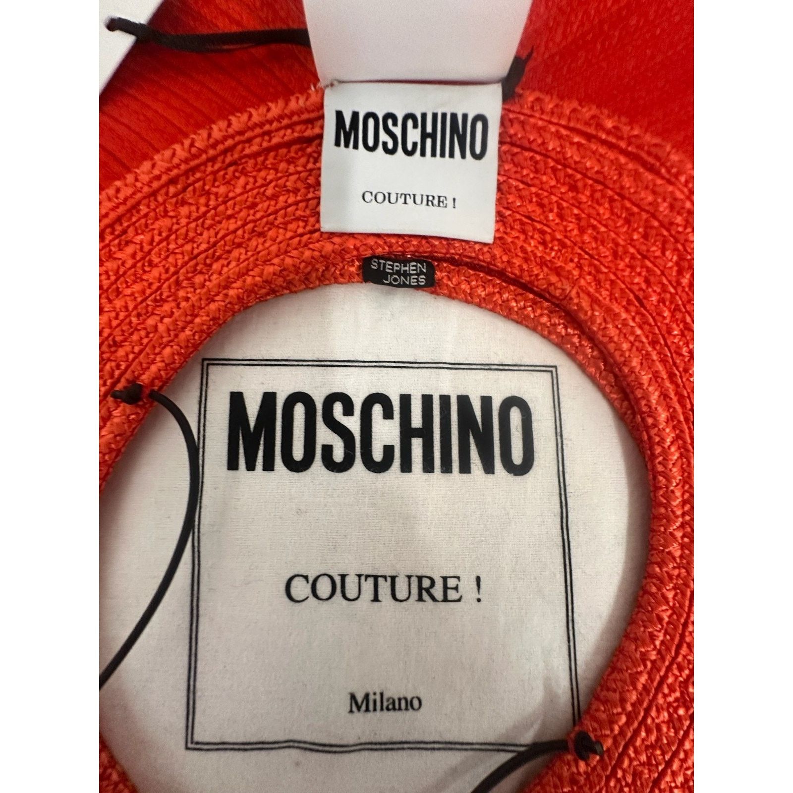 Moschino RUNWAY SS23 MOSCHINO Couture x Stephen Jones Rafia Heart Hat Size ONE SIZE - 5 Thumbnail