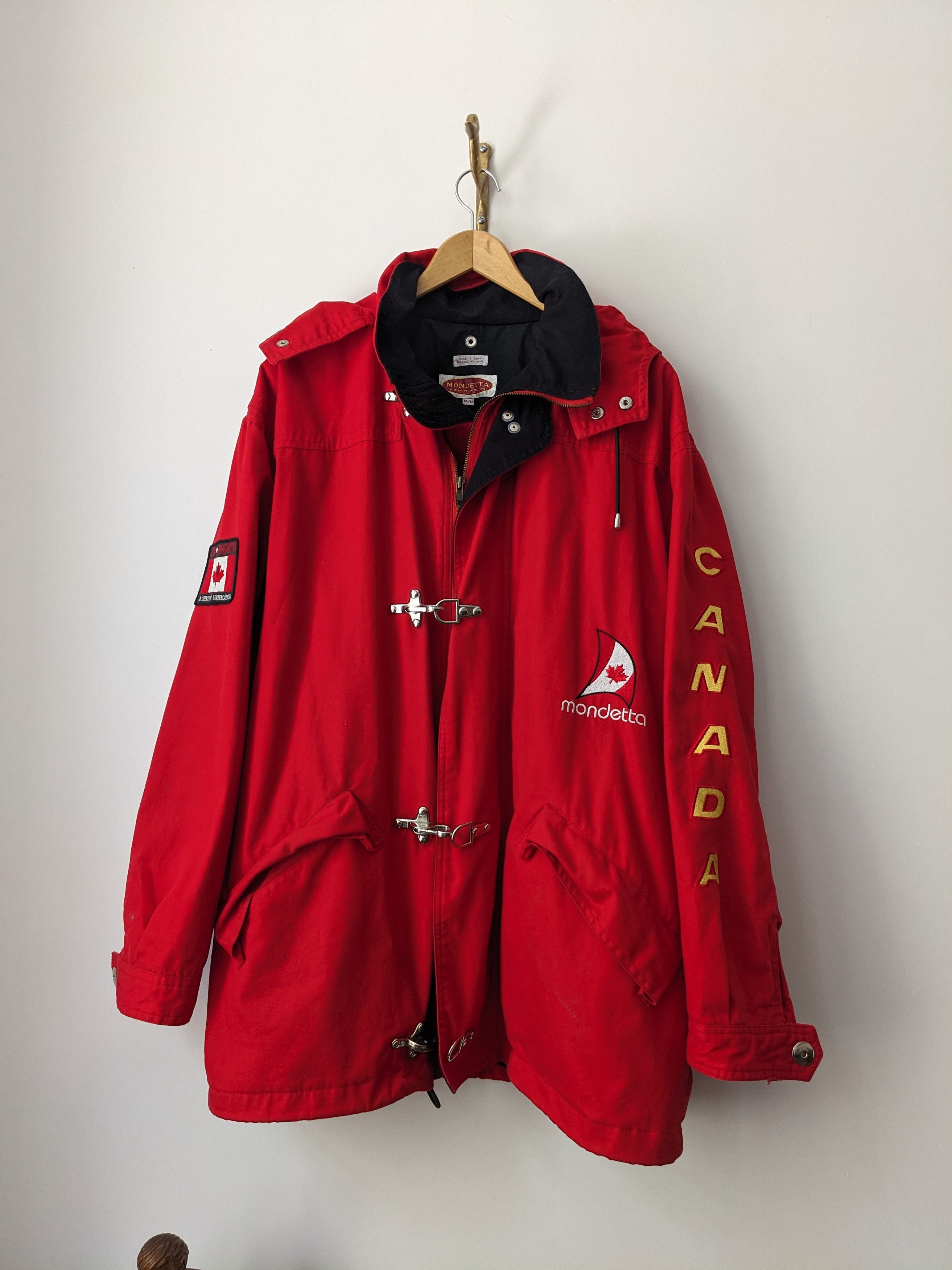 Mondetta Rare Vintage Mondetta Sailing Jacket Coat Canada Flag Red Size US L / EU 52-54 / 3 - 1 Thumbnail