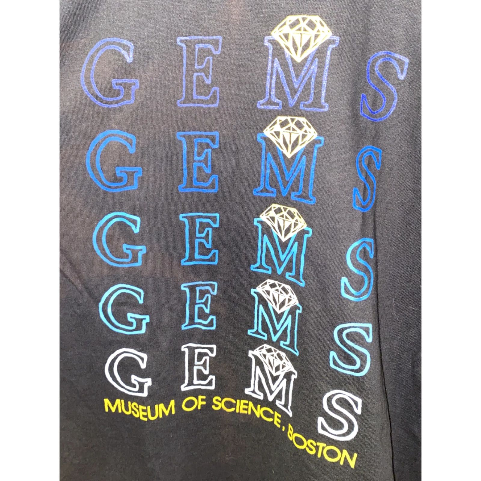Fruit Of The Loom Fruit of the Loom T-Shirt Mens Black Gems Short Sleeve Size M USA Size US M / EU 48-50 / 2 - 2 Thumbnail