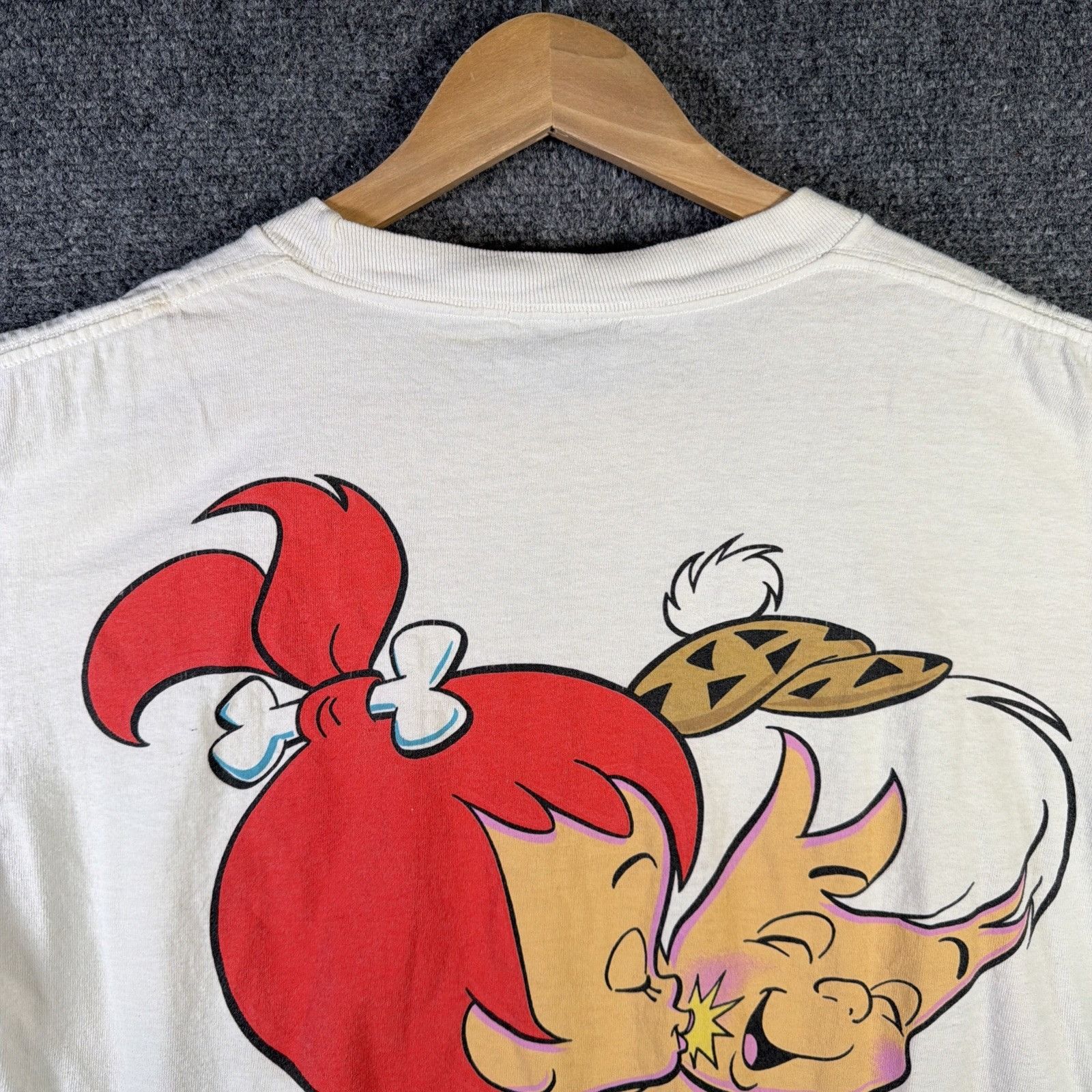 Cartoon Network Vintage Flintstones Shirt Mens Large White 90s Cartoon Bam Size US L / EU 52-54 / 3 - 10 Thumbnail