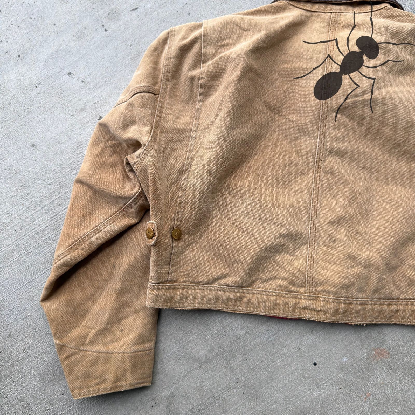 Carhartt × Vintage Carhartt brown cropped Detroit style work wear jacket Size US L / EU 52-54 / 3 - 7 Thumbnail