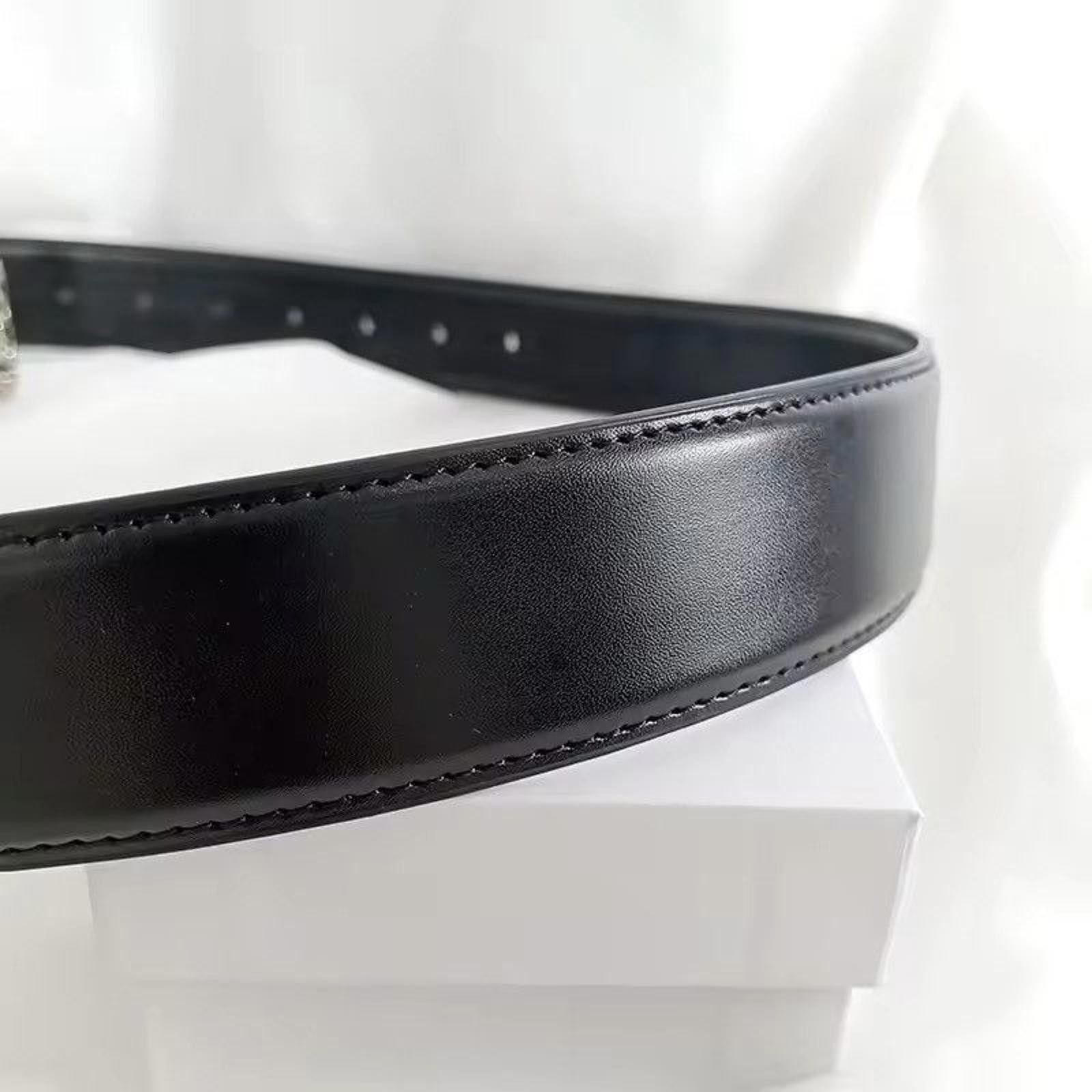 Leather Black Leather Belt with Intricate Silver Buckle Size ONE SIZE - 6 Thumbnail
