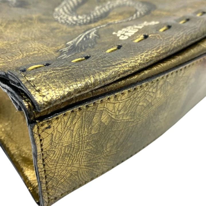 Jean Paul Gaultier Jean Paul Gaultier Dragon-Print Leather Crossbody Bag Size ONE SIZE - 3 Thumbnail