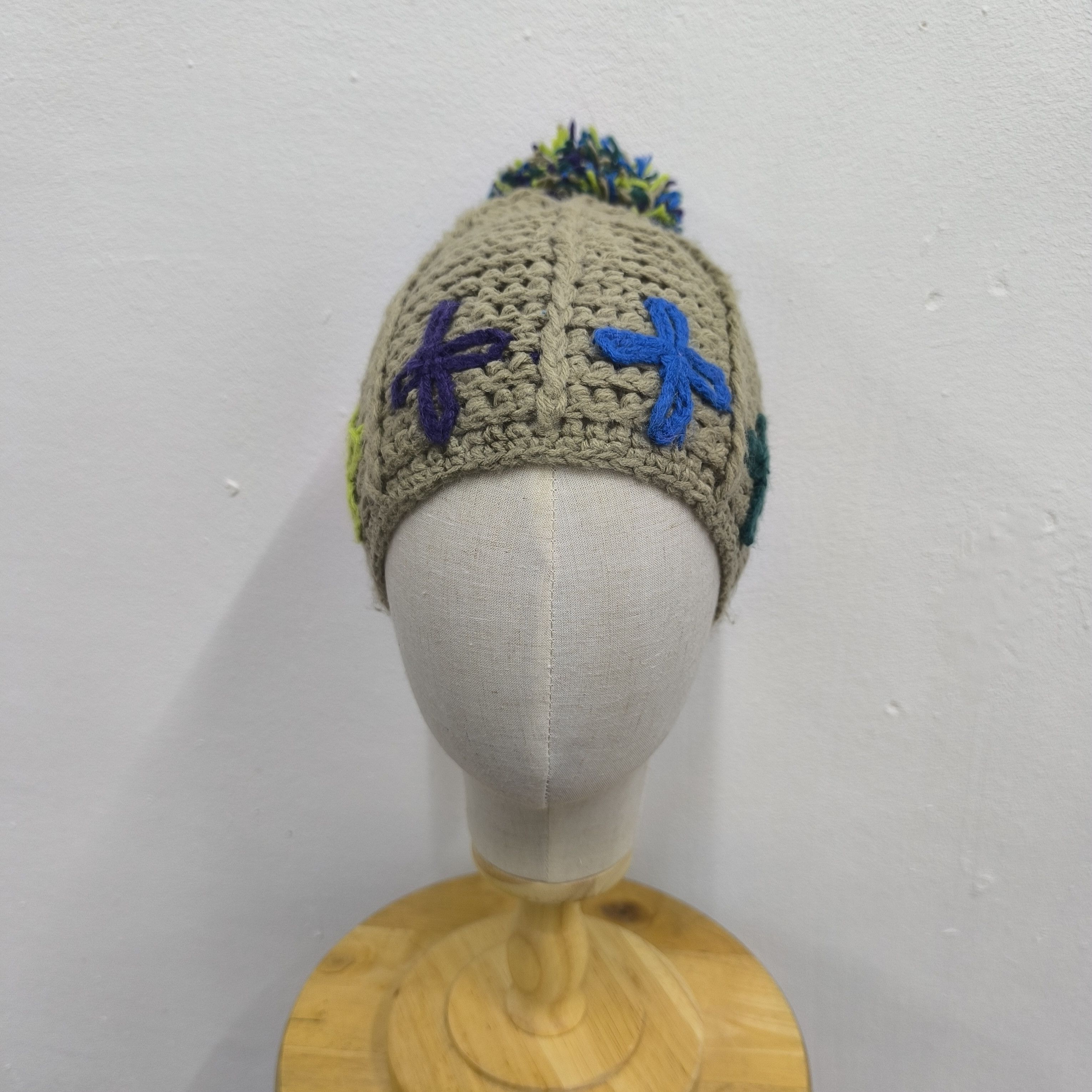 Japanese Brand 🌟Japanese brand east blue art pull pull beanie hat Size ONE SIZE - 2 Thumbnail
