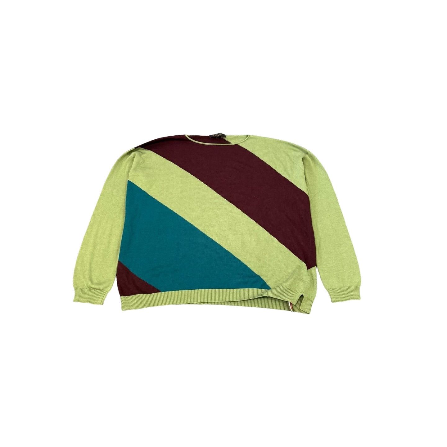 Loro Piana Loro Piana Silk Cotton Colorblock Sweater Size M Size US M / EU 48-50 / 2 - 1 Thumbnail