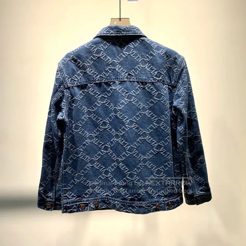 Valentino Valentino Embroidered denim jacket with a printed design Size US M / EU 48-50 / 2 - 2 Thumbnail