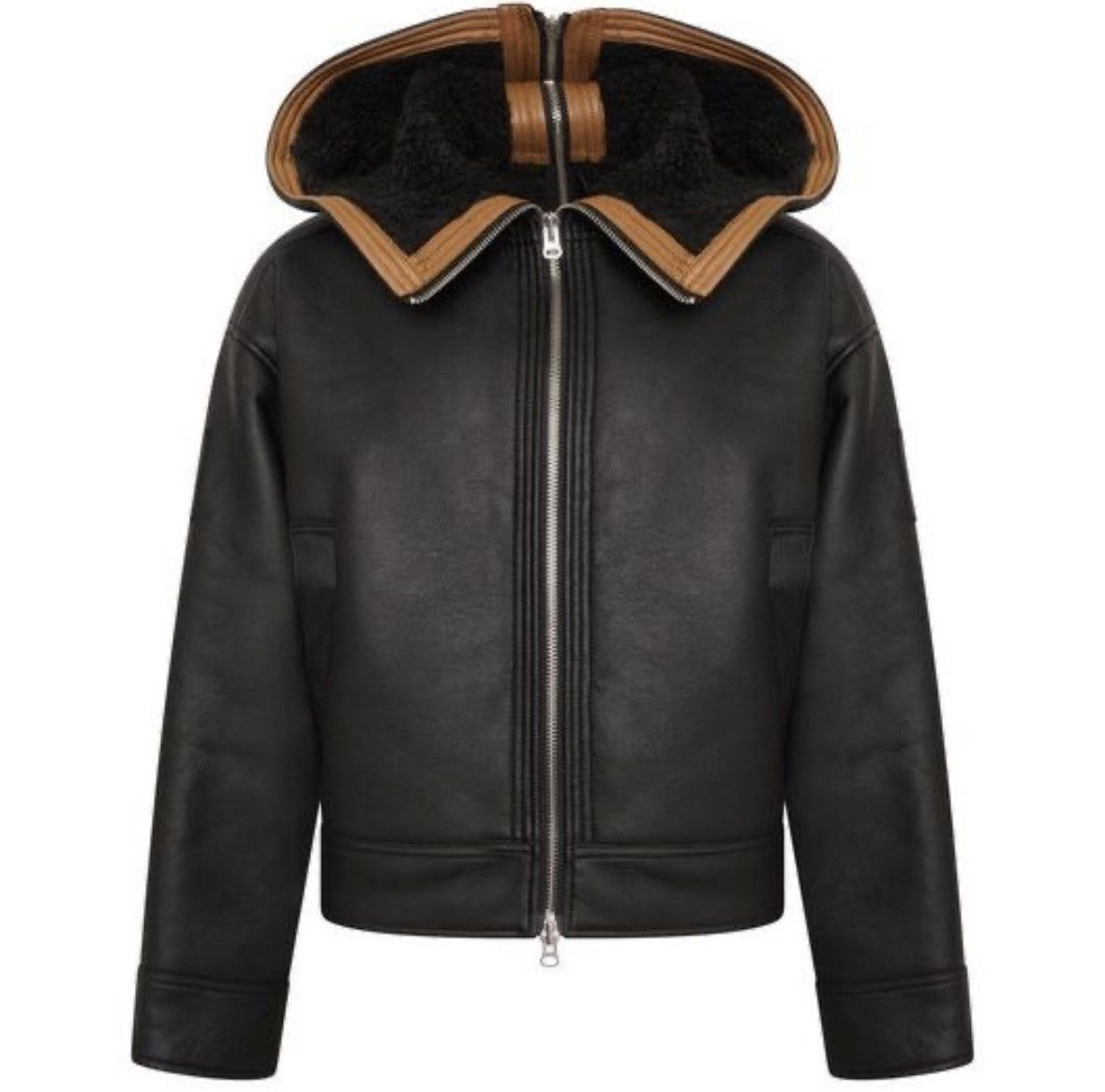 Jean Paul Gaultier × Y/Project Y/PROJECT FW2022 Sherling Split Wire Vegan Leather Jacket Size US S / EU 44-46 / 1 - 1 Thumbnail