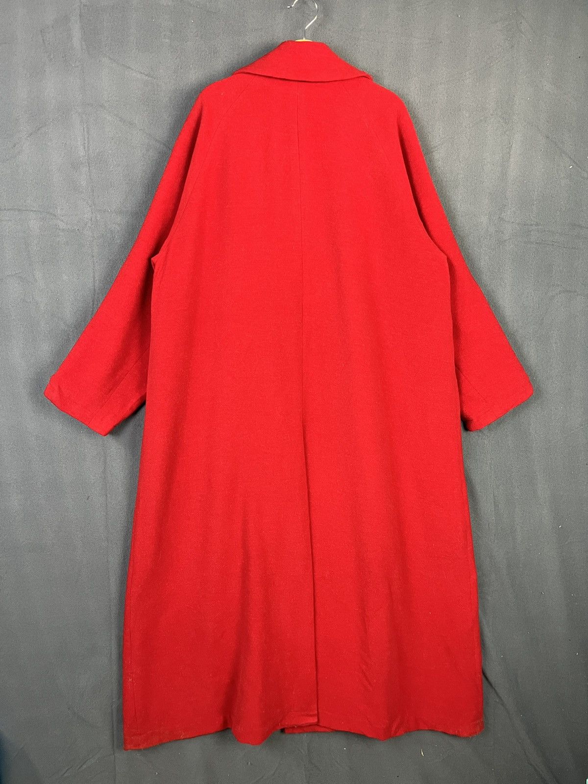 Yohji Yamamoto INÉD Red Wool Long Coat Size US M / EU 48-50 / 2 - 2 Thumbnail