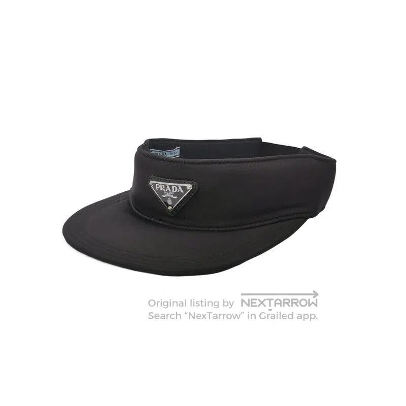 Prada Prada Cotton Logo Sun Visor Cap. Size ONE SIZE - 1 Thumbnail