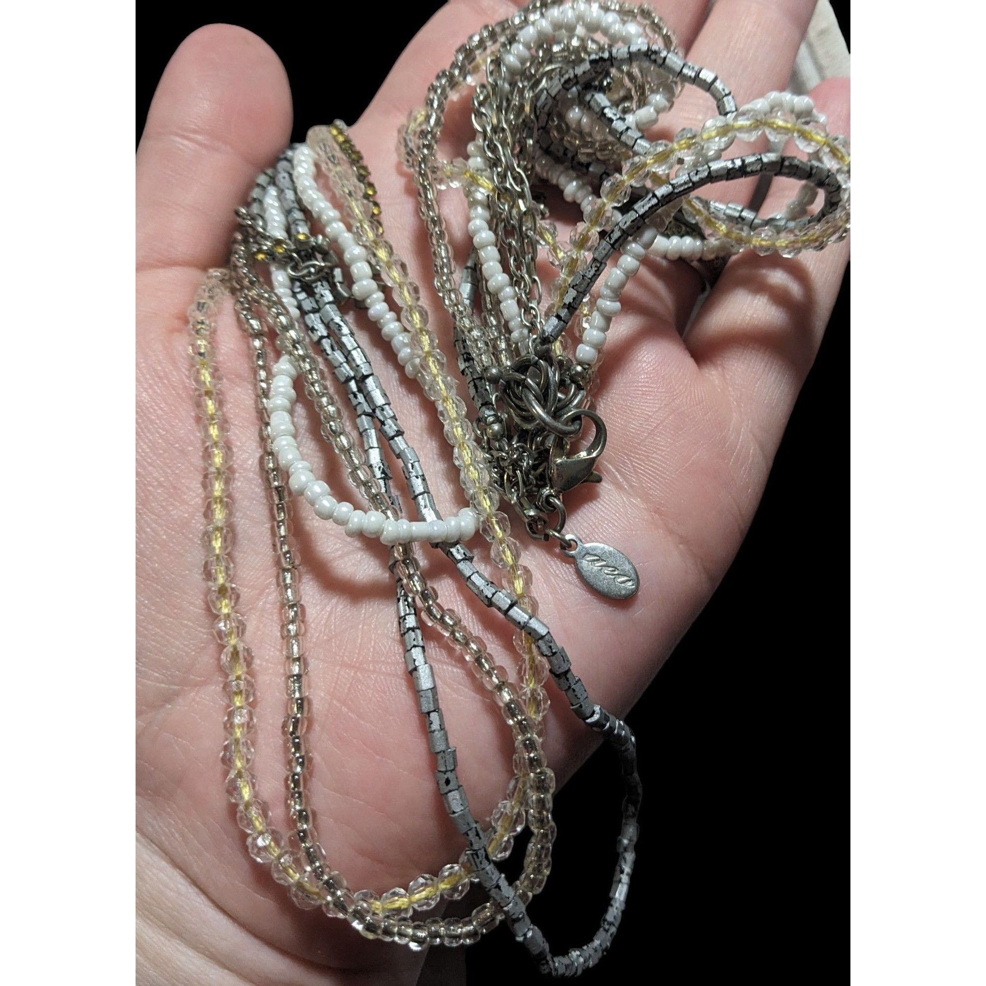American Eagle Outfitters AEO Multilayer Bohemian Glass Beaded Necklace Size ONE SIZE - 5 Thumbnail