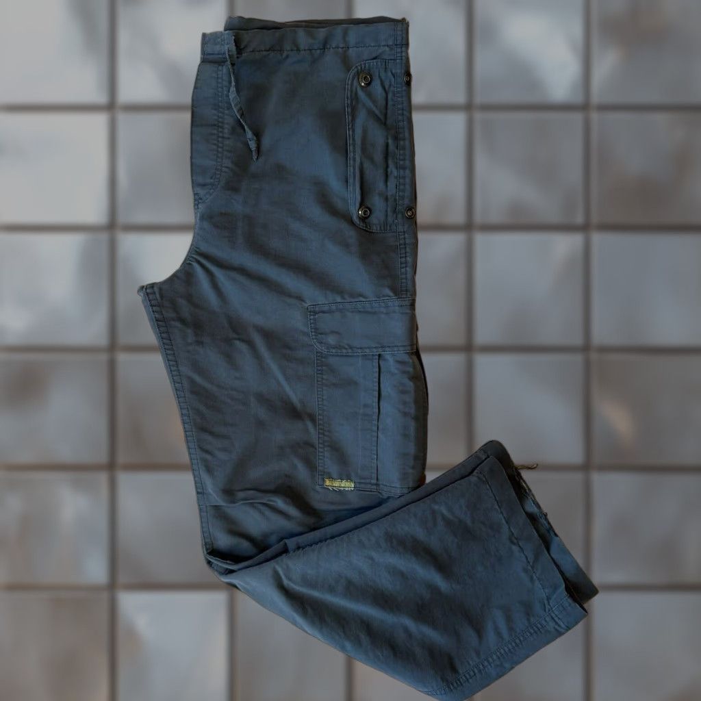 Levi's VINTAGE Levi's Silvertab Cargo Pants 37 Men Gray 90s Streetwear Baggy Levi's 315 Straight Pocket 5-Pocket Canvas Workwear Casual Size US 37 - 1 Thumbnail