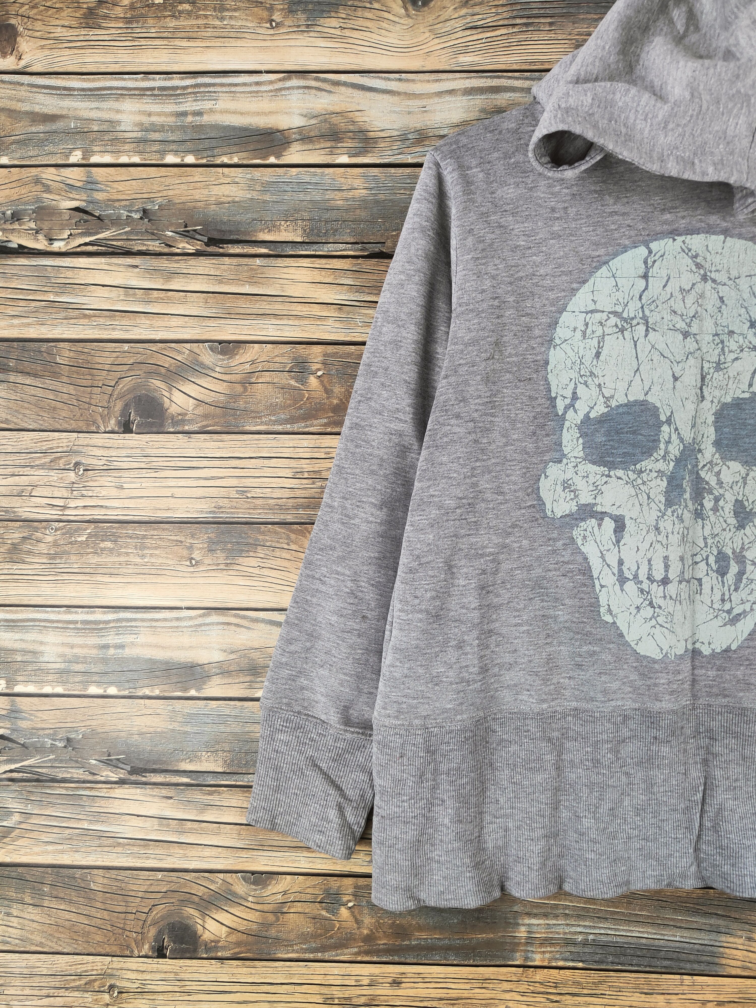 Japanese Brand DL Ecruse Gray Hoodie Sweatshirt #46-784 Size L / US 10 / IT 46 - 3 Thumbnail