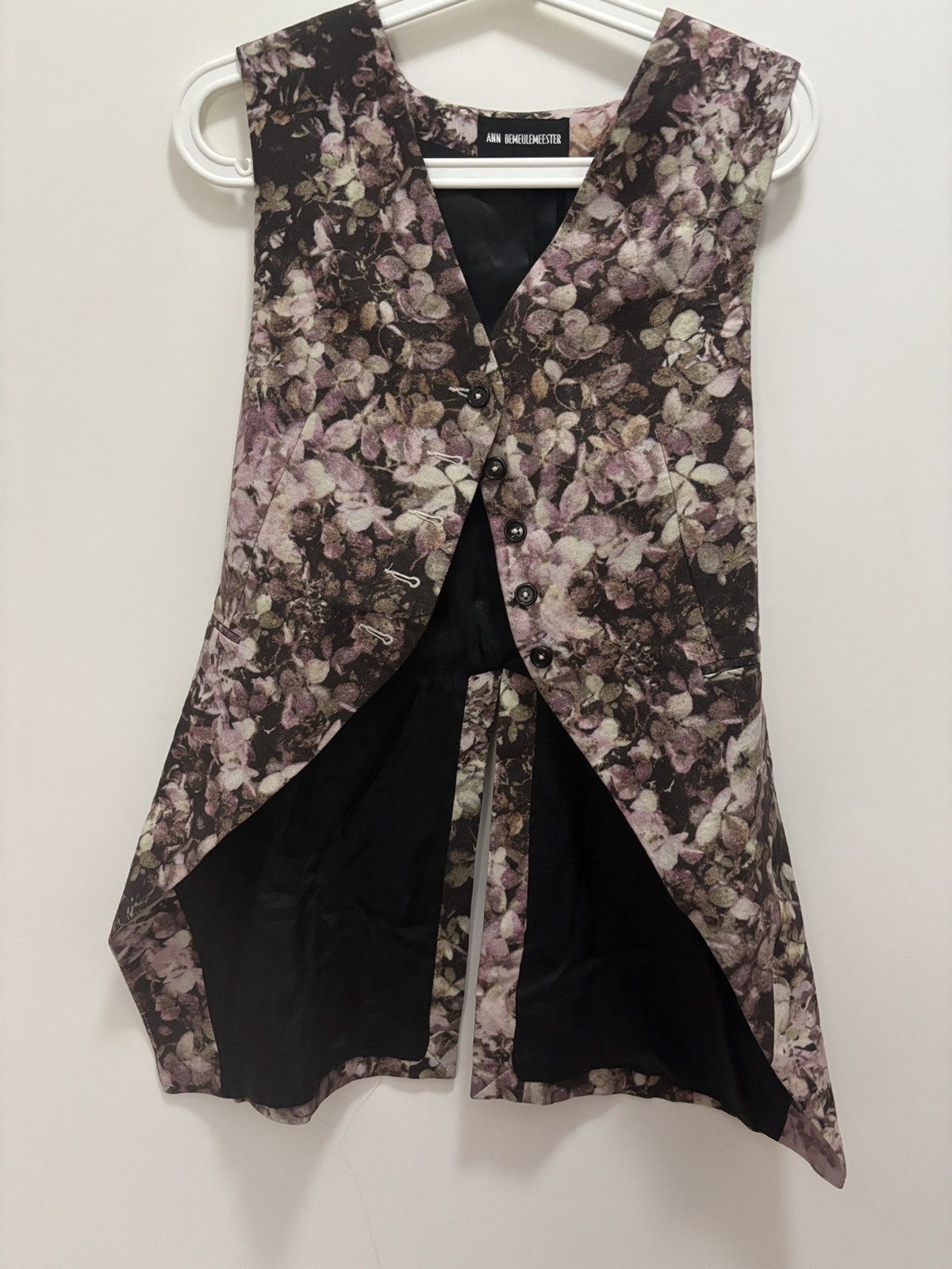 Ann Demeulemeester New Ann Demeulemeester floral pattern vest Size XS / US 0-2 / IT 36-38 - 3 Thumbnail