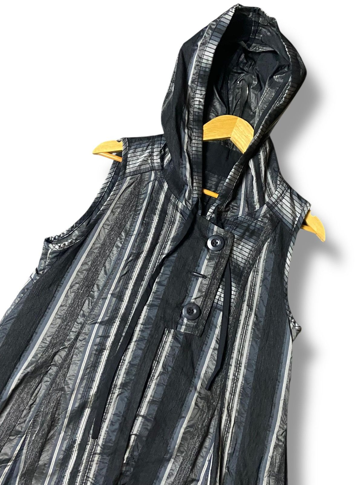 Japanese Brand × Vintage EIKO AKONDO Brand Sleeveless Hooded Jacket (127) Size US XXS / EU 40 - 5 Thumbnail
