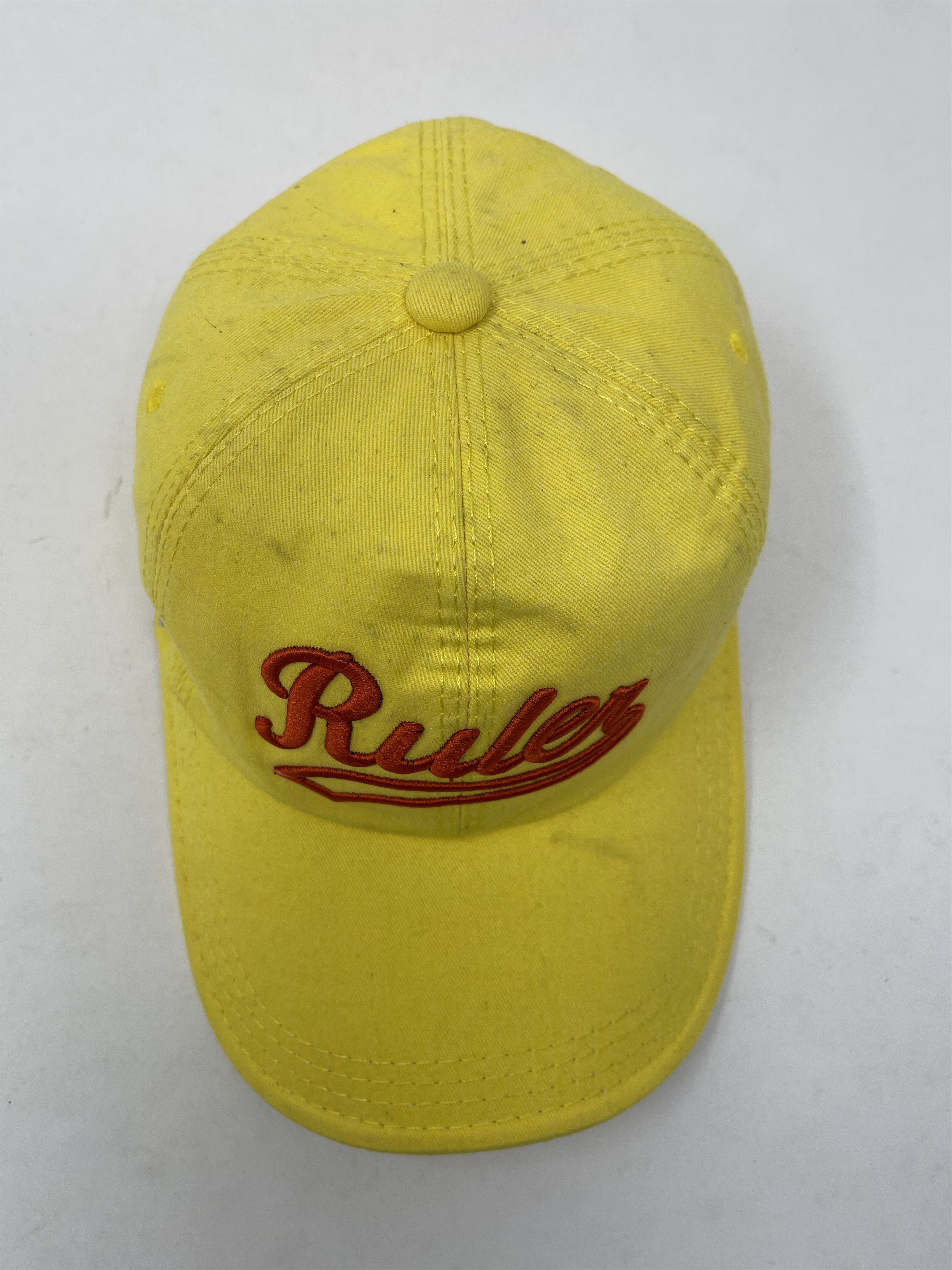 Hat Club Ruler Yellow Baseball Design cap Size ONE SIZE - 2 Thumbnail