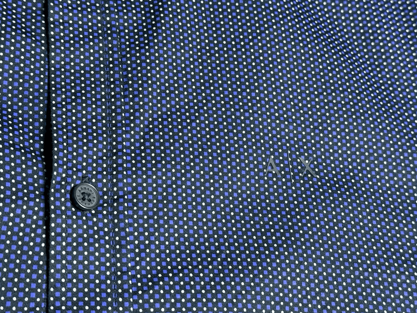Armani Exchange Armani Exchange Shirt NavyMicro Dot Long Sleeve Button Up Size US XXL / EU 58 / 5 - 4 Thumbnail