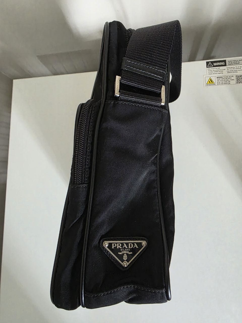 Prada Prada Bag Black Tessuto Nylon Crossbody Size ONE SIZE - 3 Thumbnail