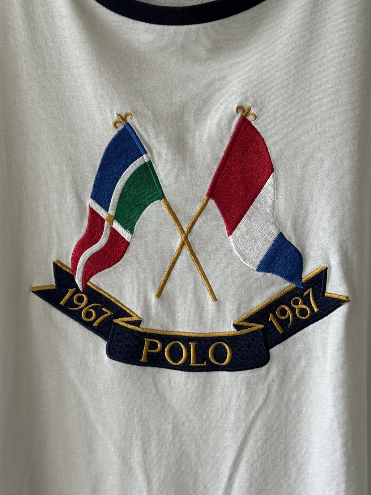 Polo Ralph Lauren Polo by Ralph Lauren Cross Flag T-shirt Size US XL / EU 56 / 4 - 2 Thumbnail