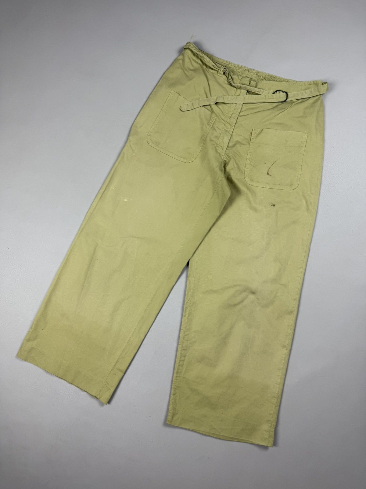 Dries Van Noten Dries Van Noten Ladies Cropped Fatigue Chino Pants Trousers Size 25" / US 0 / IT 36 - 4 Thumbnail