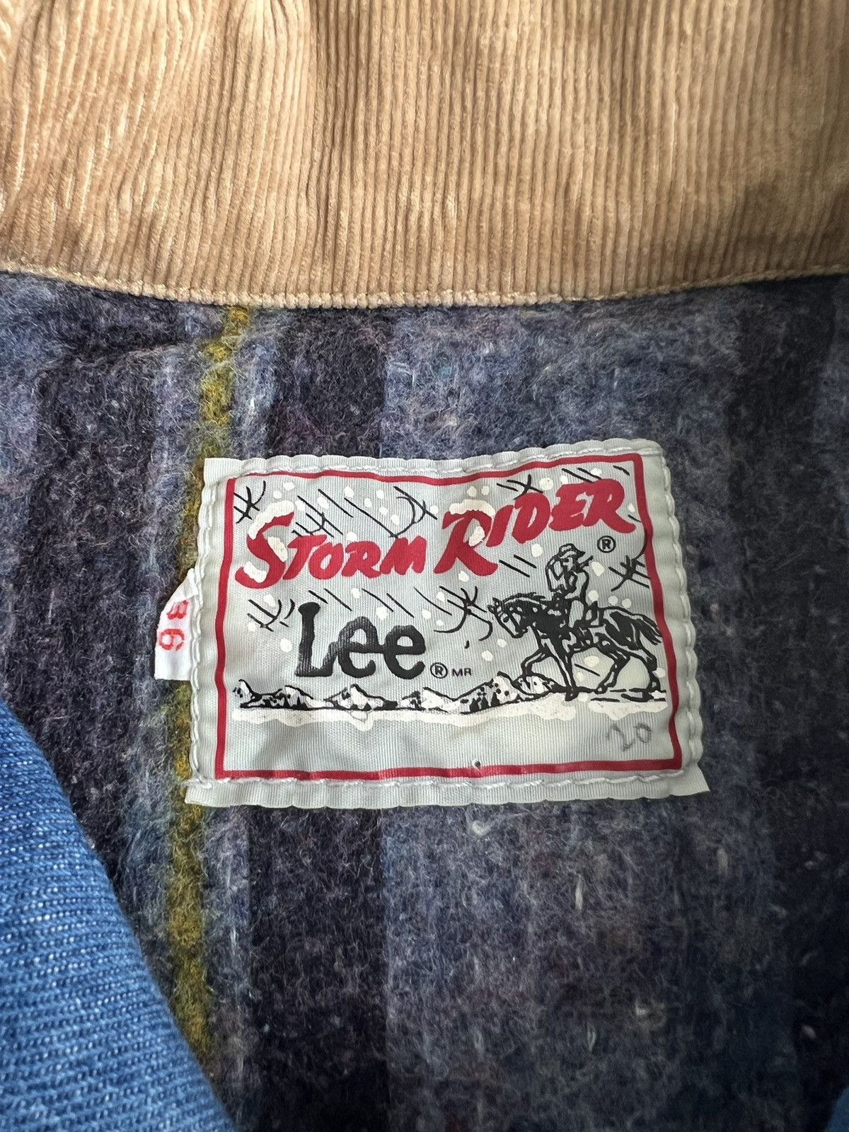 Lee Vintage LEE Storm Rider Blanket Lined Trucker Denim Jacket Size US M / EU 48-50 / 2 - 10 Thumbnail