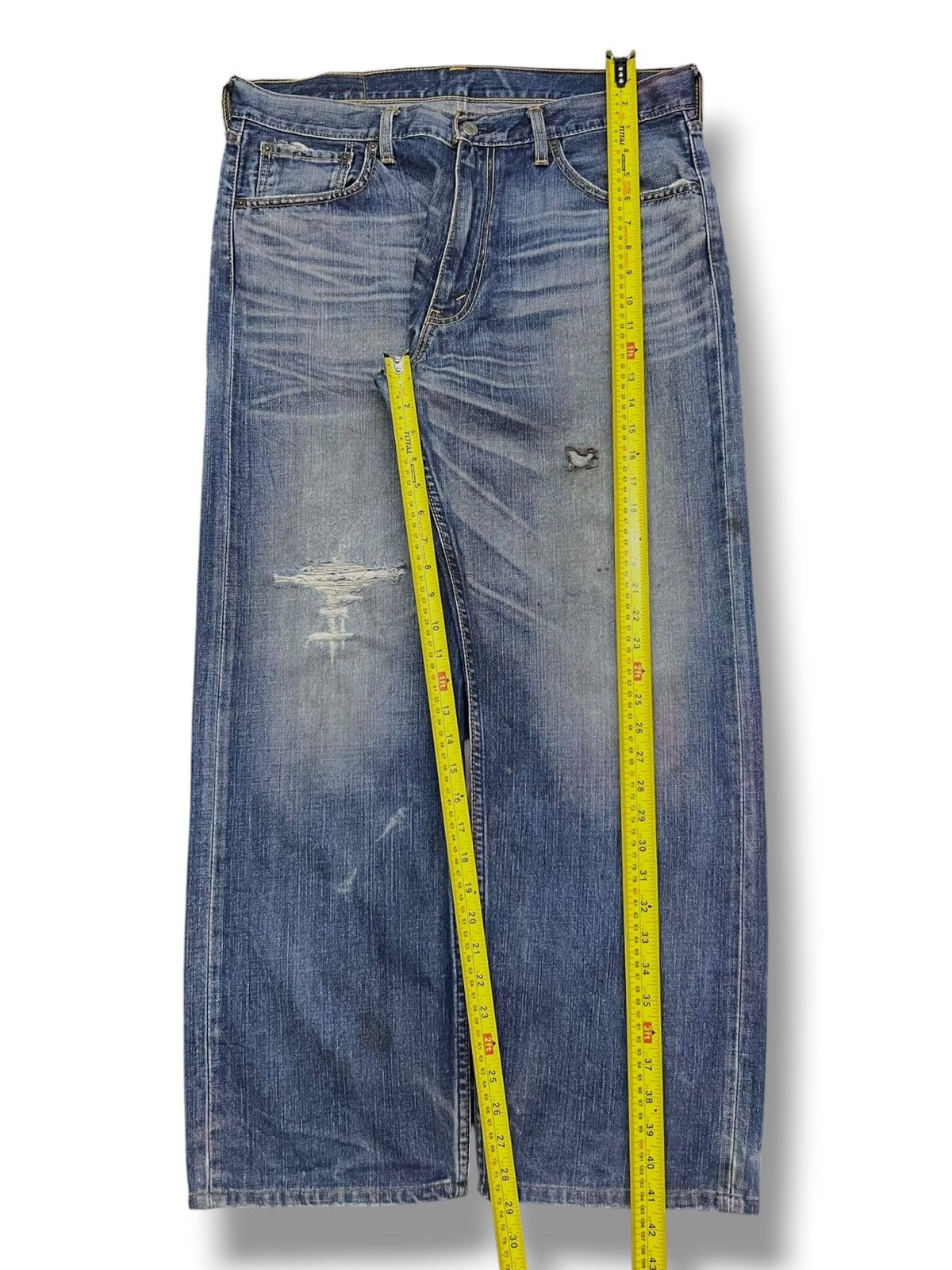 Levi's Baggy Vintage 07s Levi’s 703 - Faded Wash, Distressed Denim Size US 36 / EU 52 - 15 Thumbnail