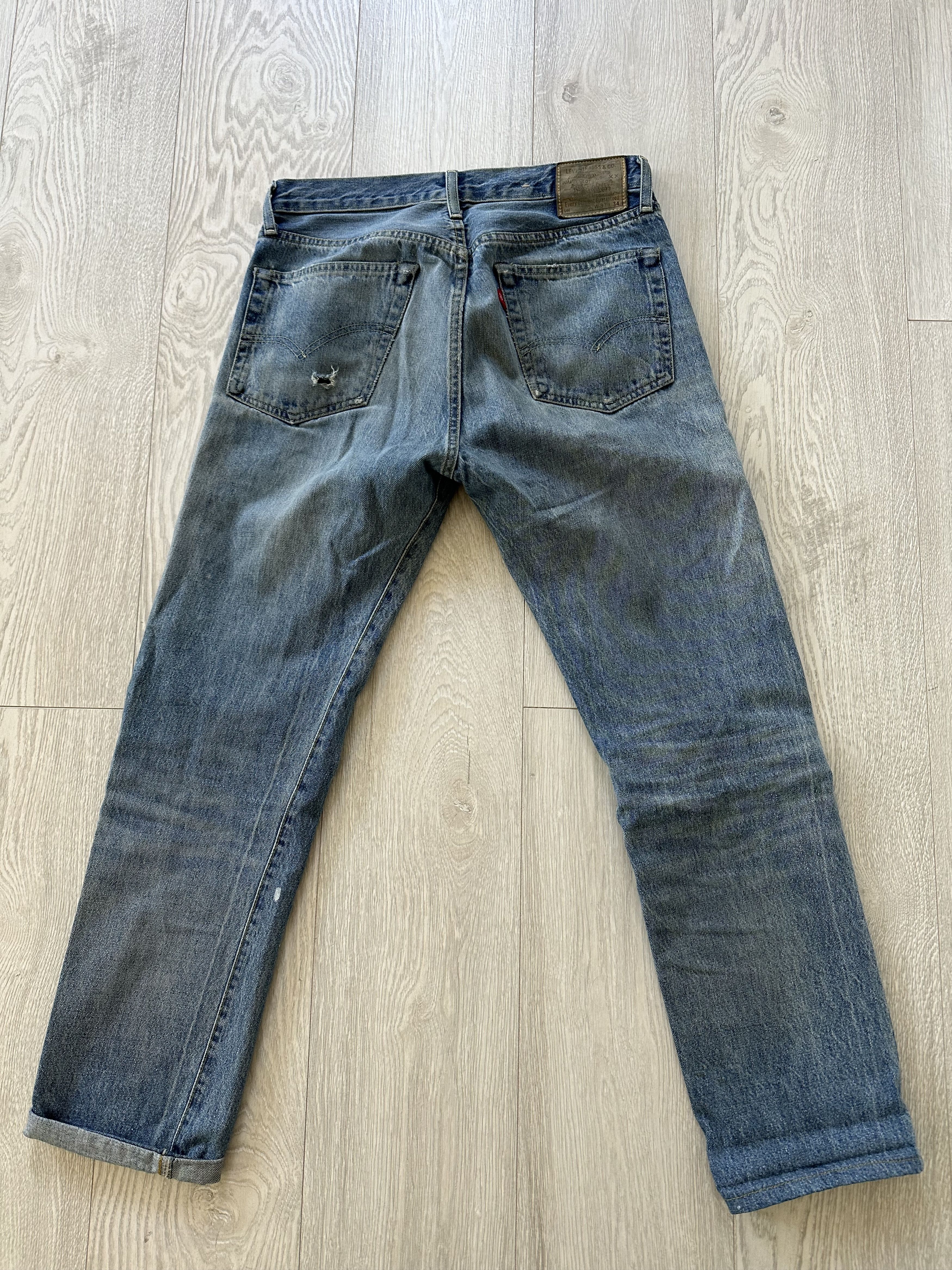 Levi's × Levi's Vintage Clothing LVC Levi's Vintage Clothing 1954 501 W31 L29 Selvedge Big E Size US 31 - 3 Thumbnail