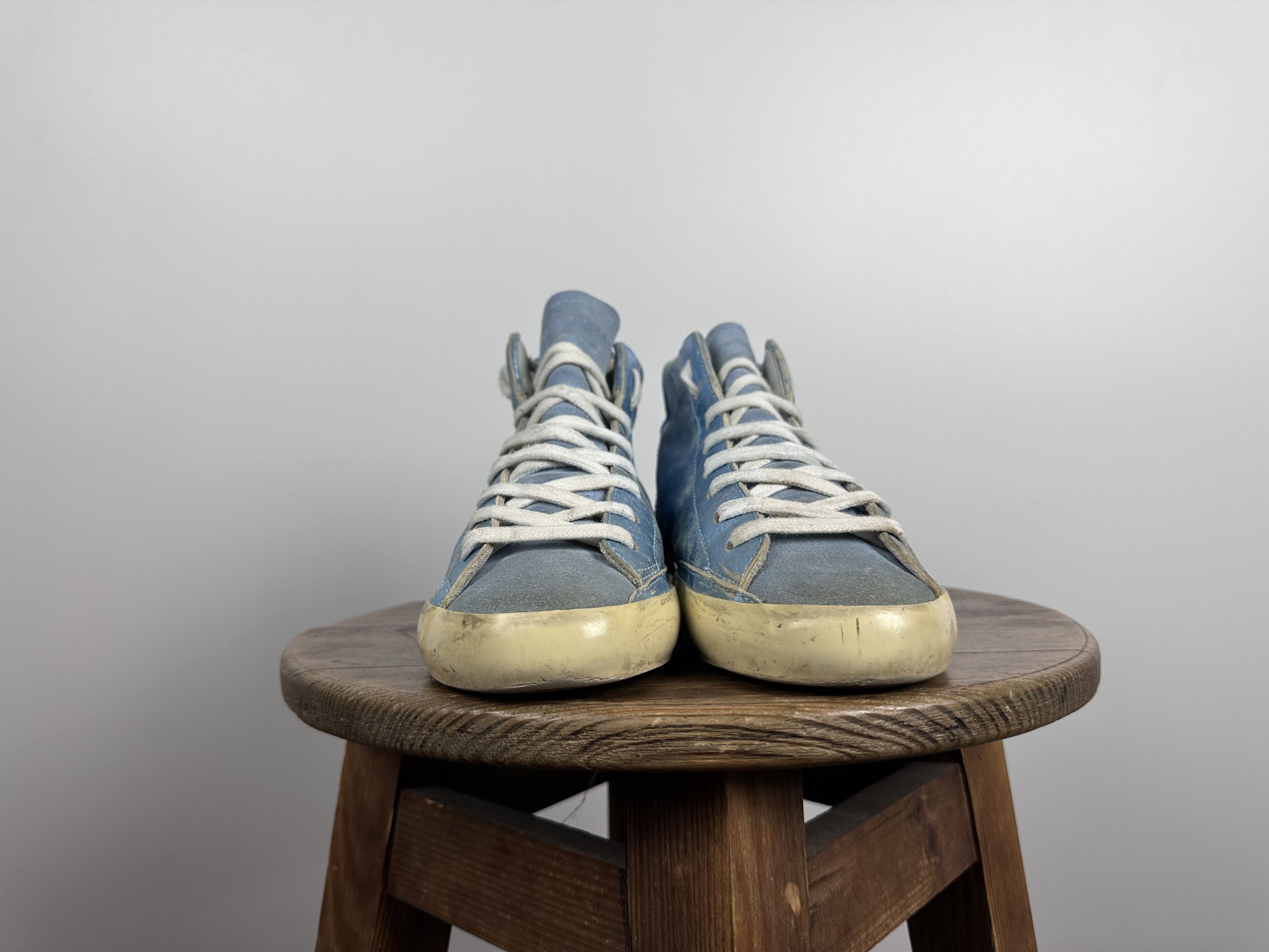 Philippe Model Philippe Model Women Sneakers NIB Classic H D Mixage Blue 39 Size US 9 / IT 39 - 3 Thumbnail