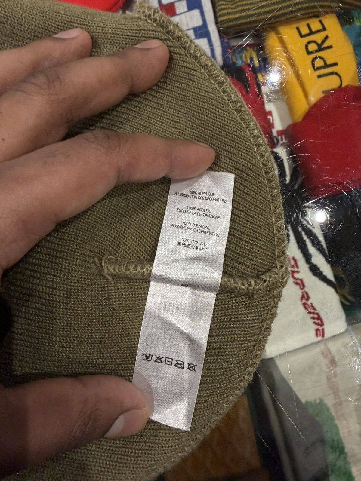 Supreme Supreme Motion Logo Beanie (SS23) Taupe Size ONE SIZE - 4 Thumbnail